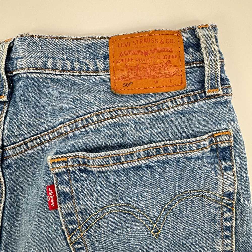 Levi's 501 Premium Denim Cropped Jean Five Pocket… - image 10