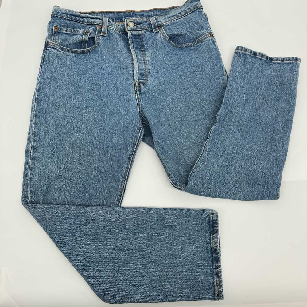 Levi's 501 Premium Denim Cropped Jean Five Pocket… - image 7