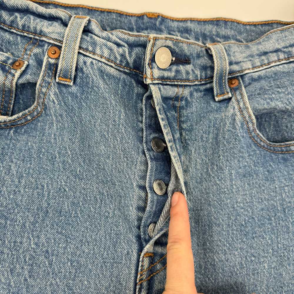 Levi's 501 Premium Denim Cropped Jean Five Pocket… - image 8