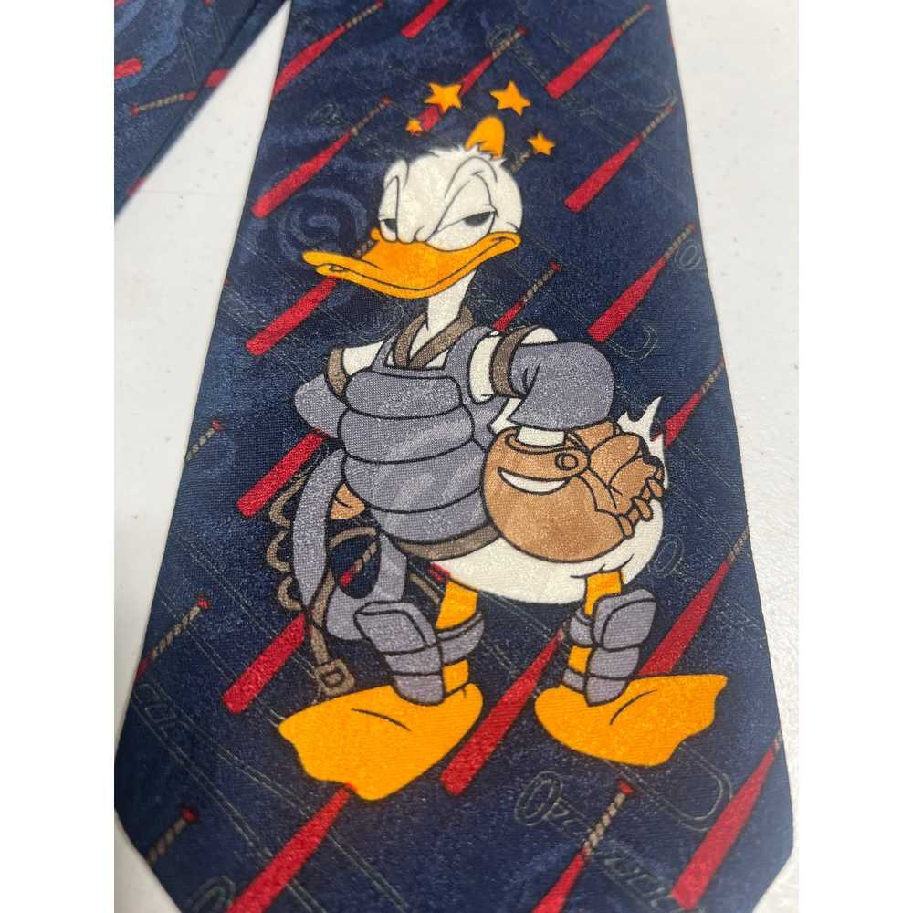 Disney Vintage Donald Duck Baseball Catcher Tie - image 3