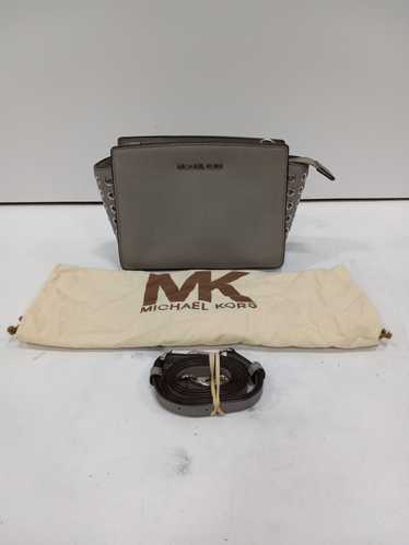 Michael Kors Selma Grey Leather Handbag