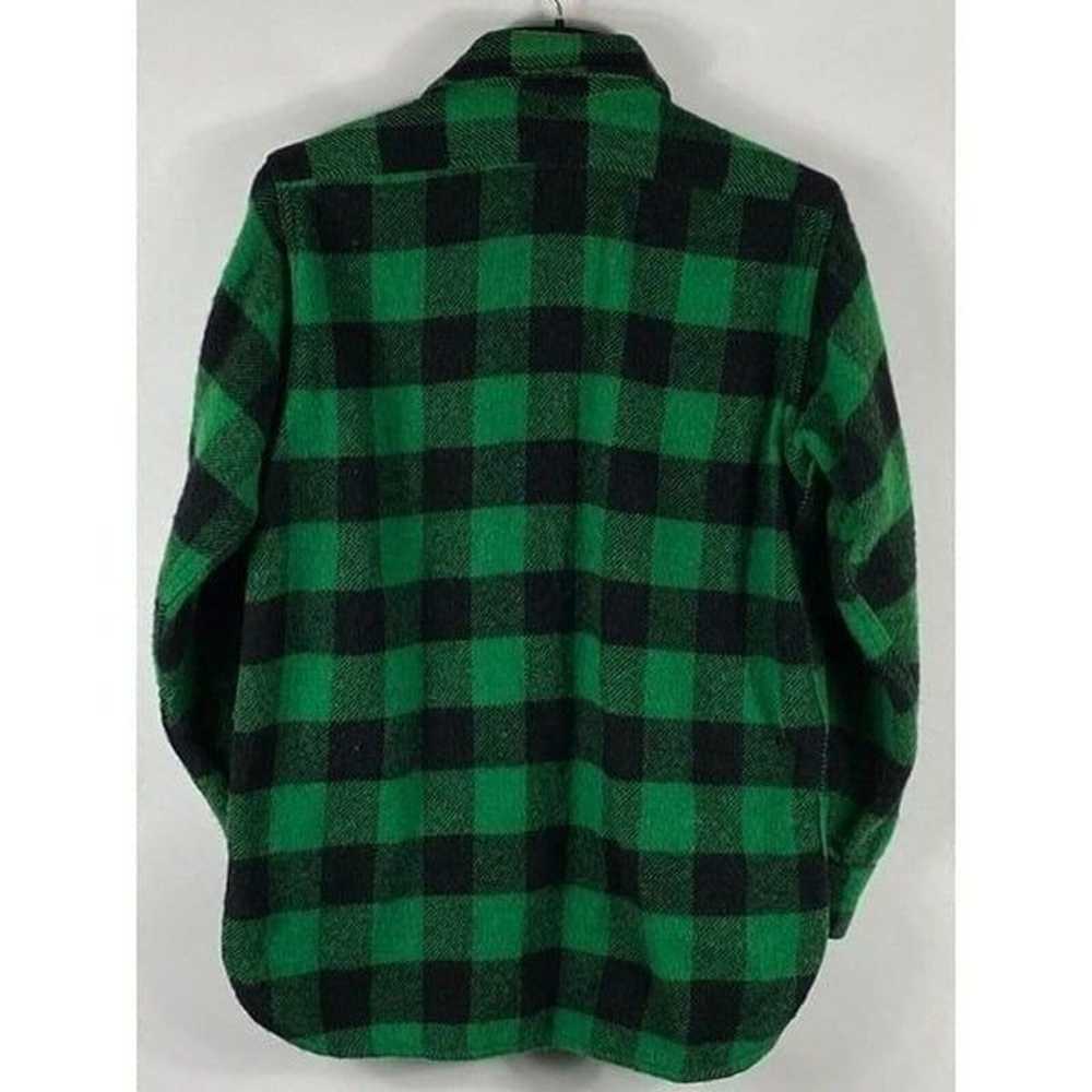 Vintage Sears Plaid Wool Button Up Shirt Jacket G… - image 2