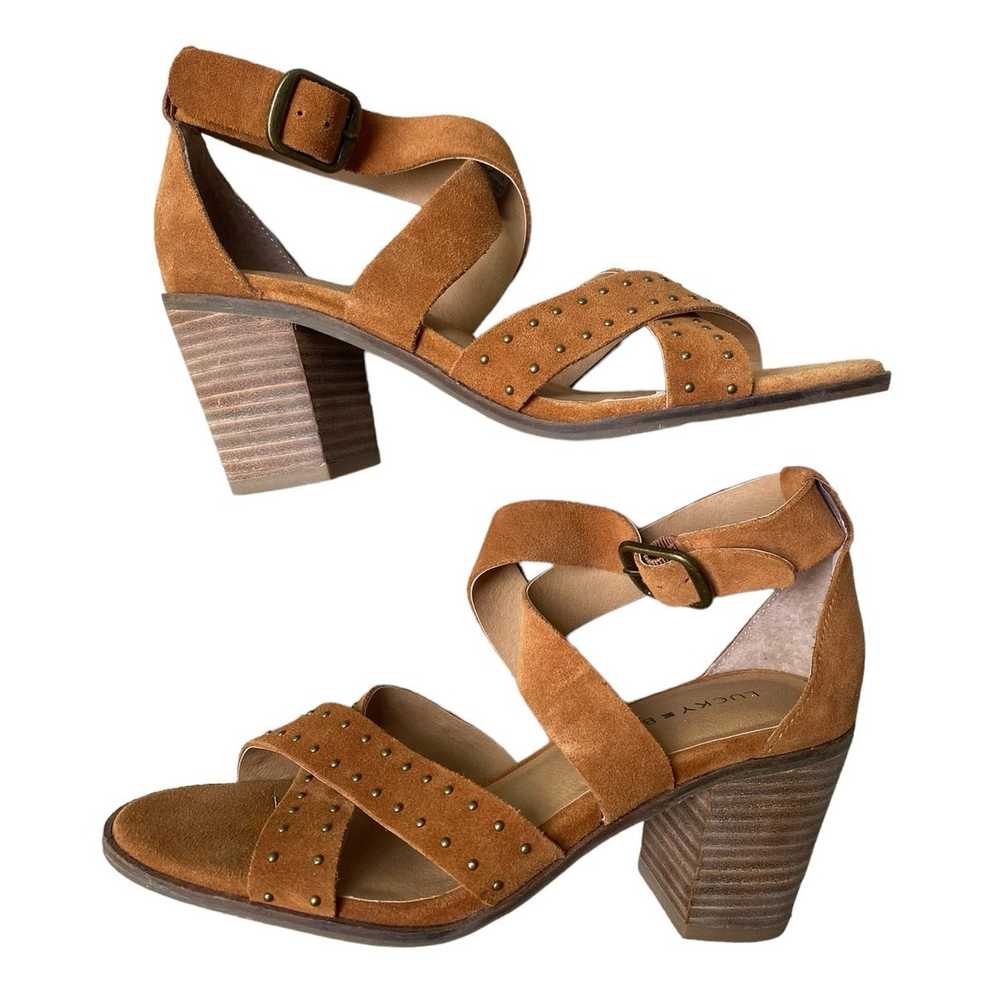 Lucky Brand Kelsey Heel Sandal Size 7.5 Open Toe … - image 7