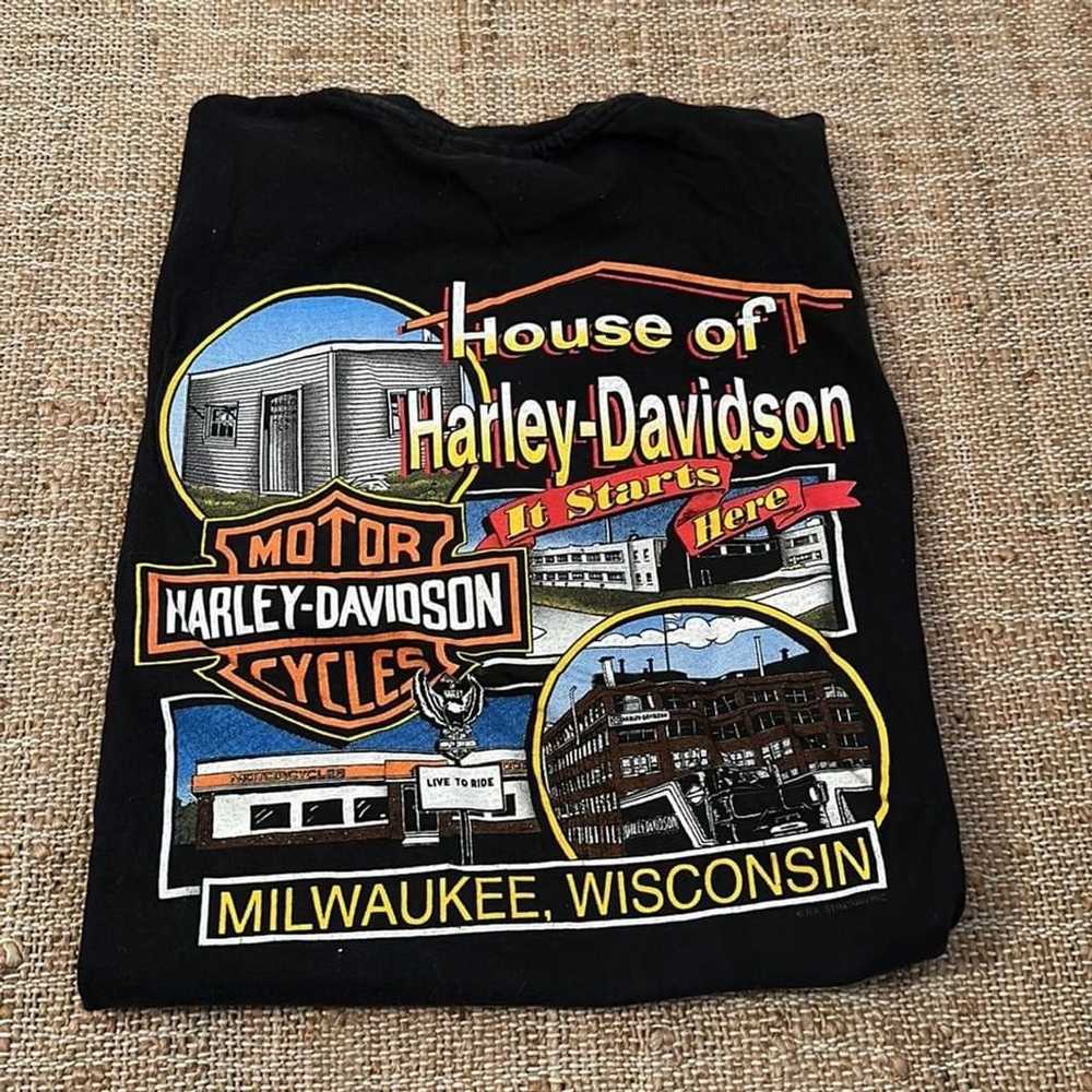 1990 Vintage Harley Davidson TShirt Large - image 1