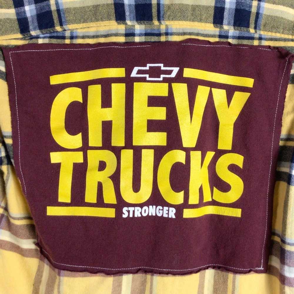 Upcycled Chevrolet Chevy Truck flannel ombre blea… - image 2