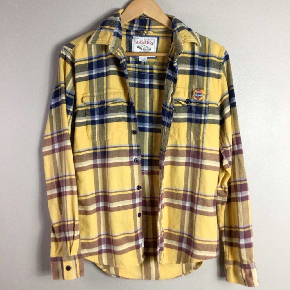 Upcycled Chevrolet Chevy Truck flannel ombre blea… - image 3