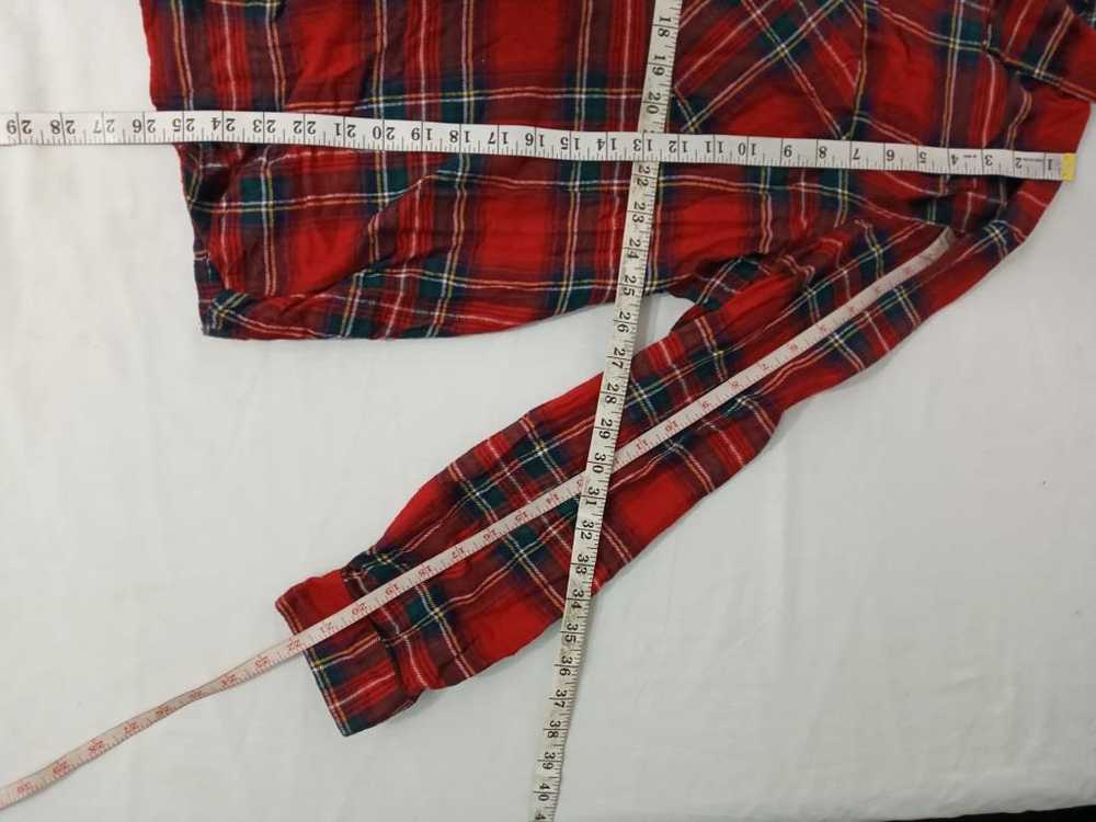 Maurices red green plaid relaxed fit long sleeve … - image 4