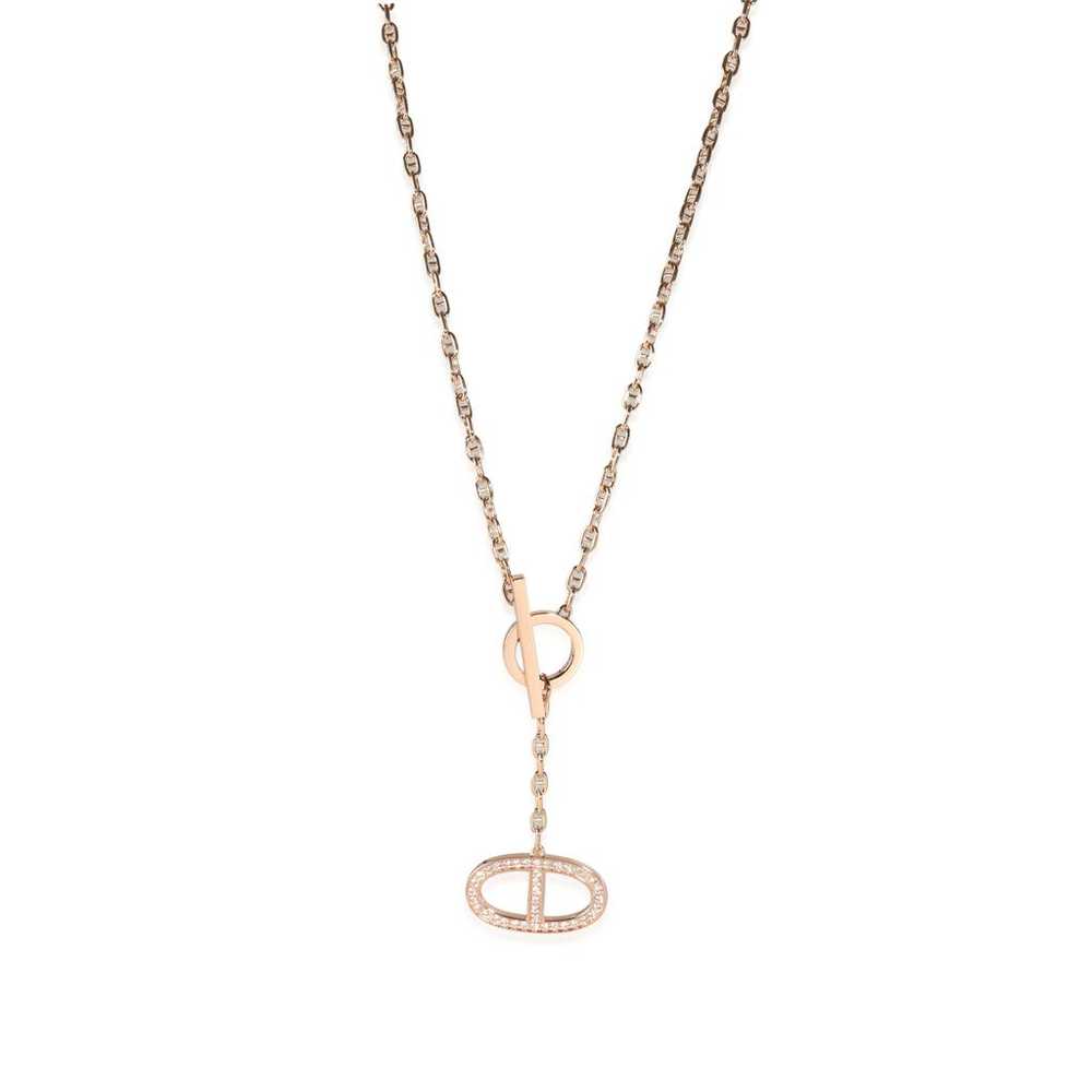 Hermès Chaîne d'Ancre pink gold necklace - image 1