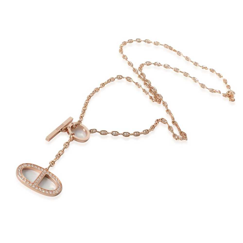 Hermès Chaîne d'Ancre pink gold necklace - image 3