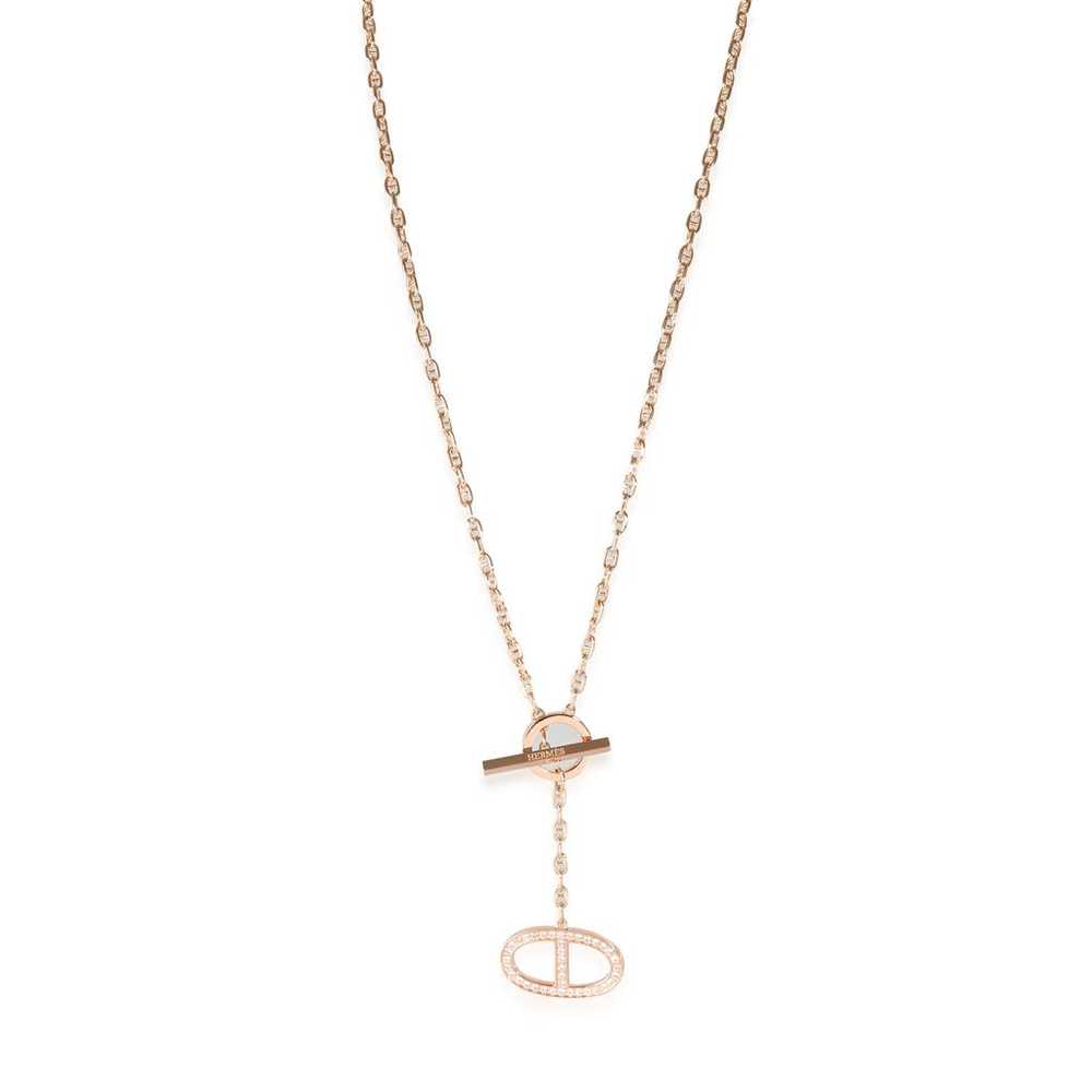 Hermès Chaîne d'Ancre pink gold necklace - image 4
