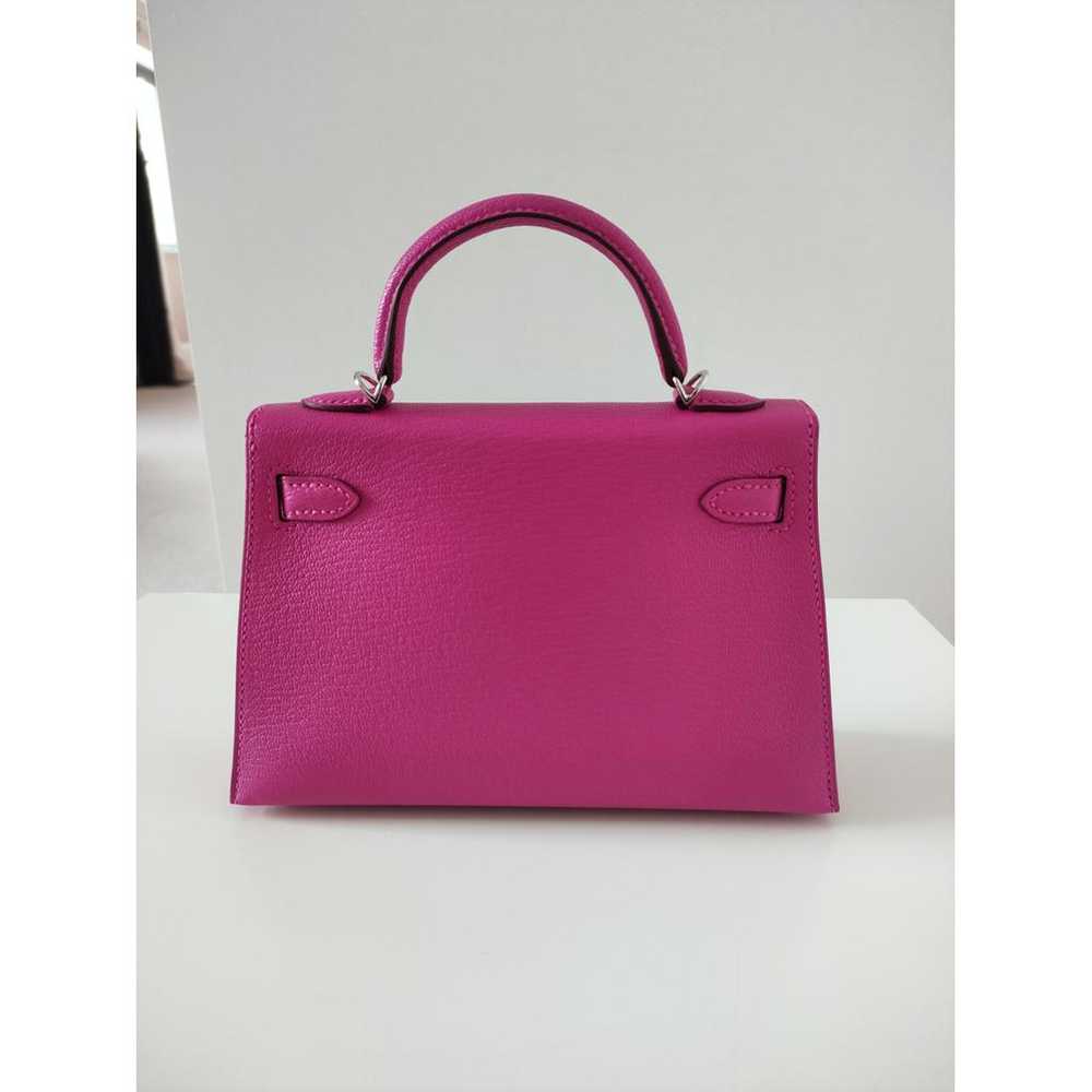 Hermès Kelly Mini leather handbag - image 4