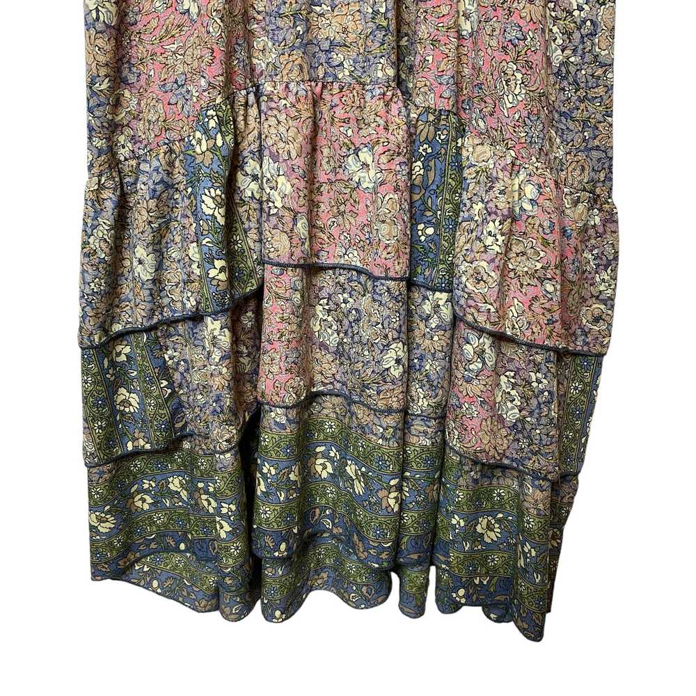 Boemo Anthropologie Anthro Floral Tiered Boho Max… - image 3
