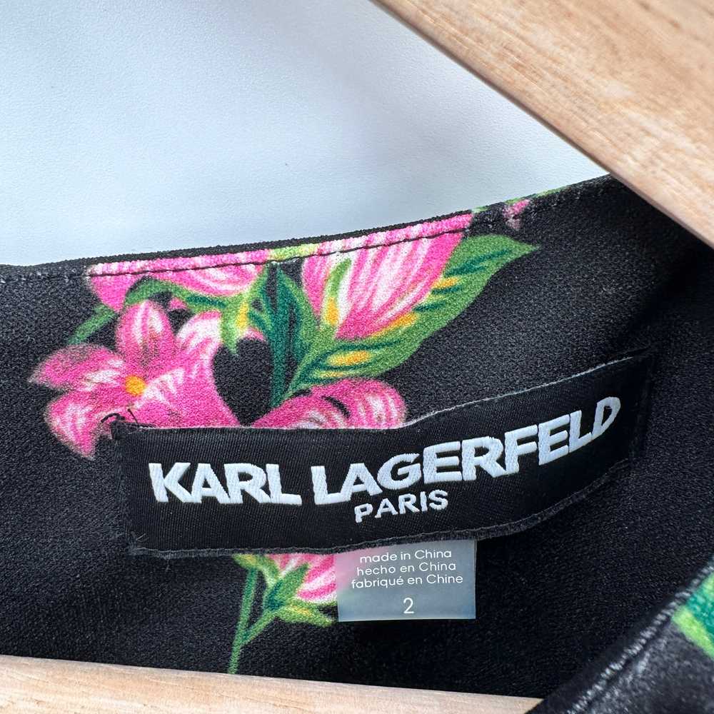 KARL LAGERFELD Floral-Print Puff-Sleeve Sheath Dr… - image 6