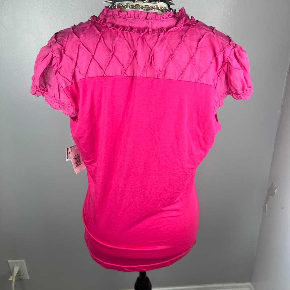 Hot pink y2k blouse - image 3