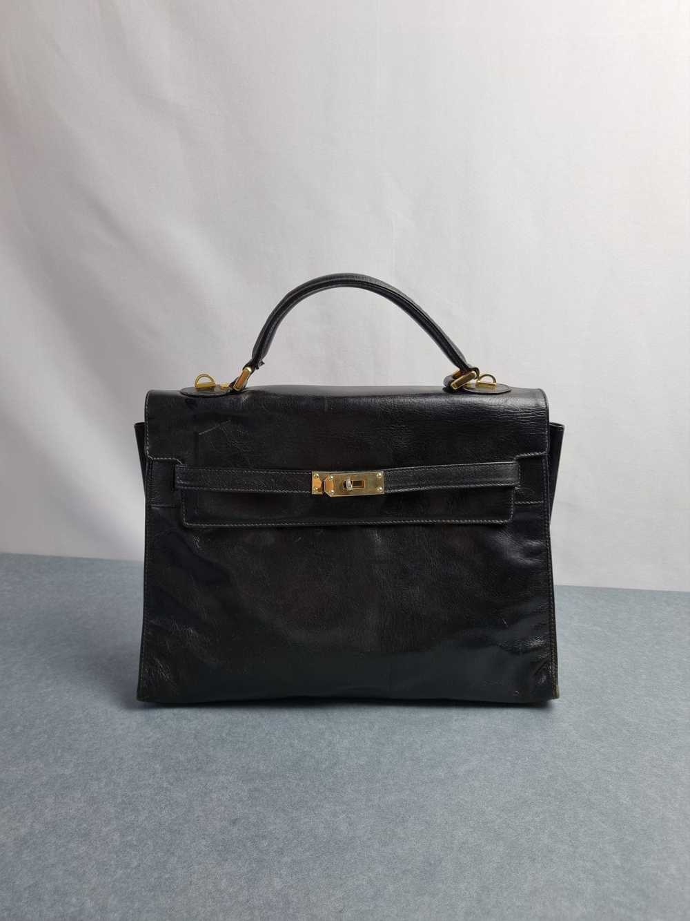 Leather × Luxury × Vintage Astor Leather Bag Herm… - image 2