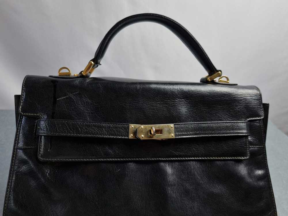 Leather × Luxury × Vintage Astor Leather Bag Herm… - image 3