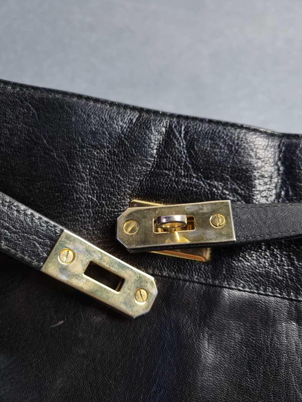 Leather × Luxury × Vintage Astor Leather Bag Herm… - image 9