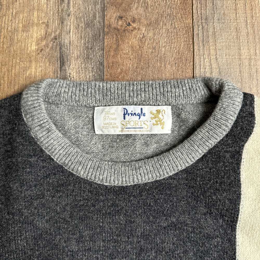 Vintage Pringle Of Scotland 100% Wool Sweater Men… - image 4