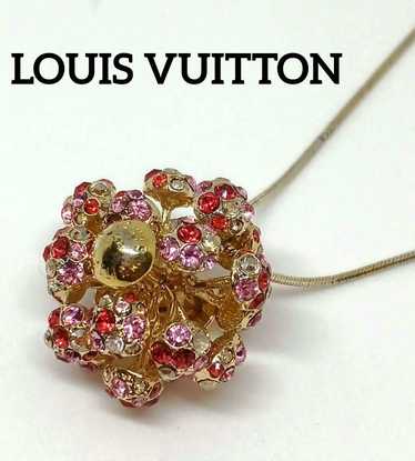 Louis Vuitton Necklace Rhinestone/Flower - image 1
