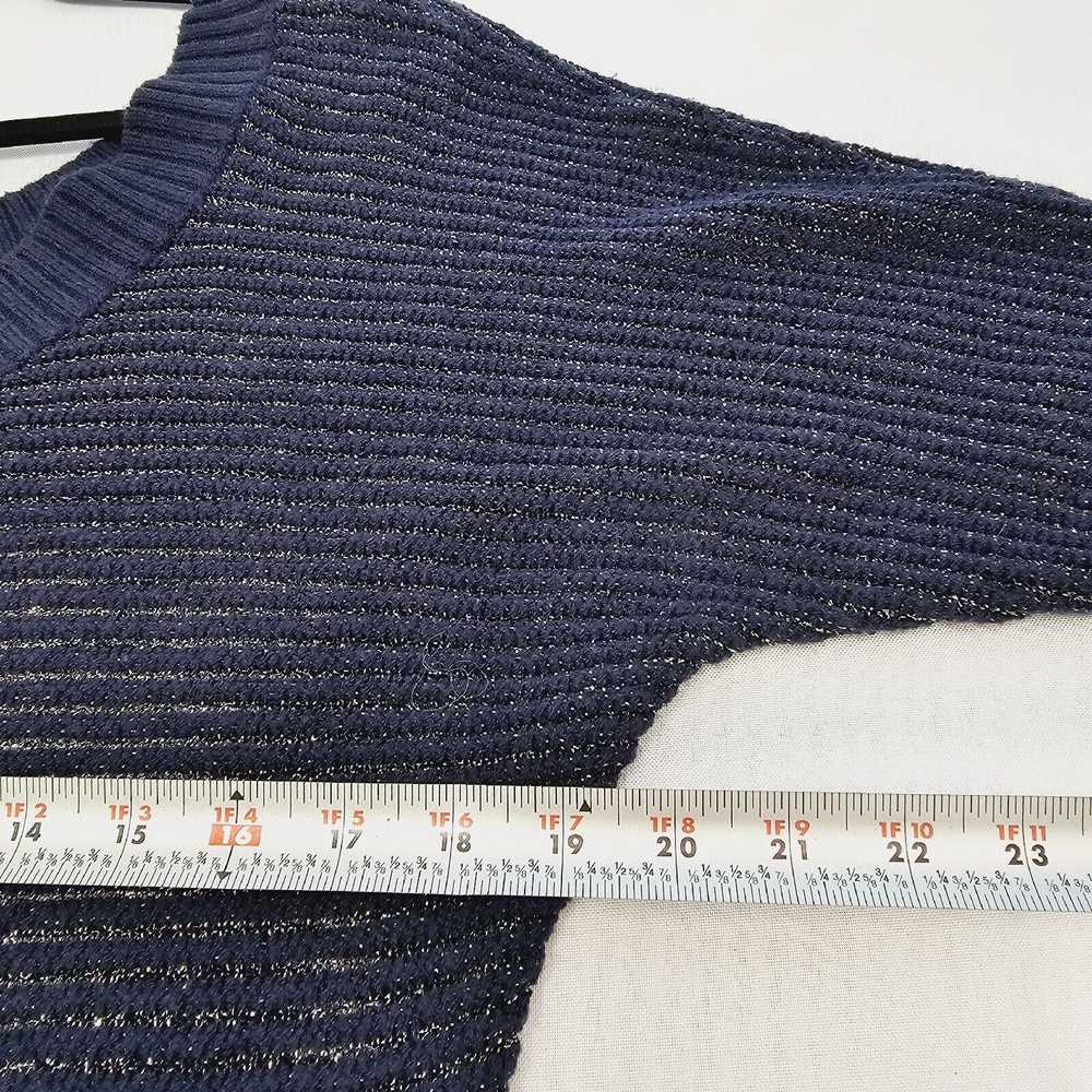 Express Womens Size S Merino Wool Blend Navy Silv… - image 8