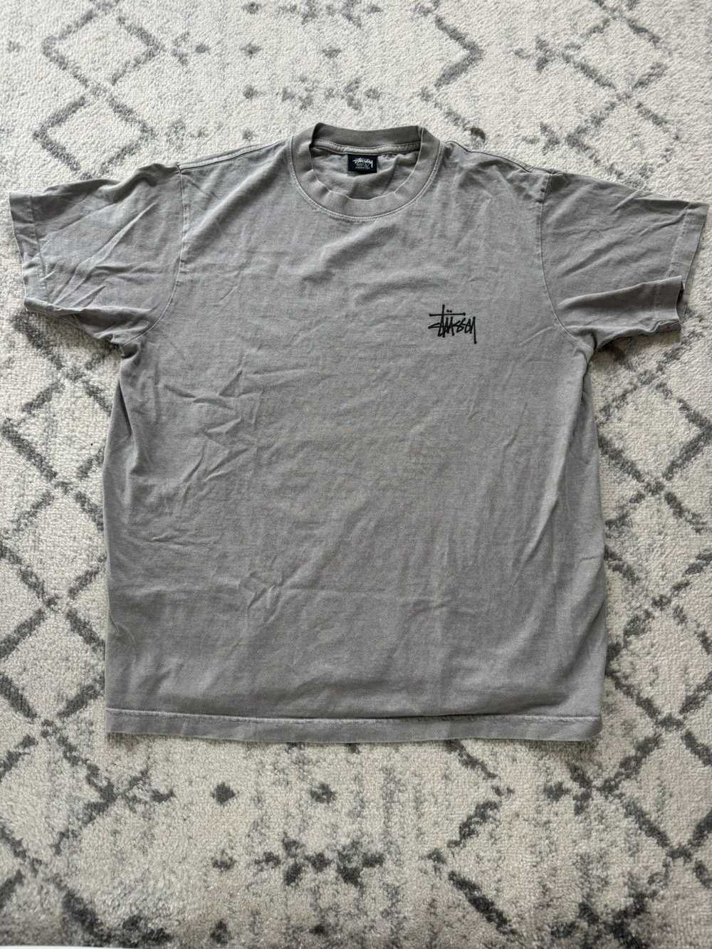Stussy Classic Stussy Grey T-Shirt - image 1