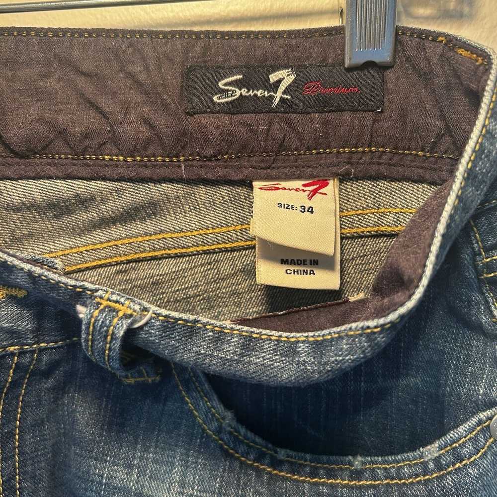 Seven7 Mens Premium Denim Jeans 34 Straight Leg B… - image 6