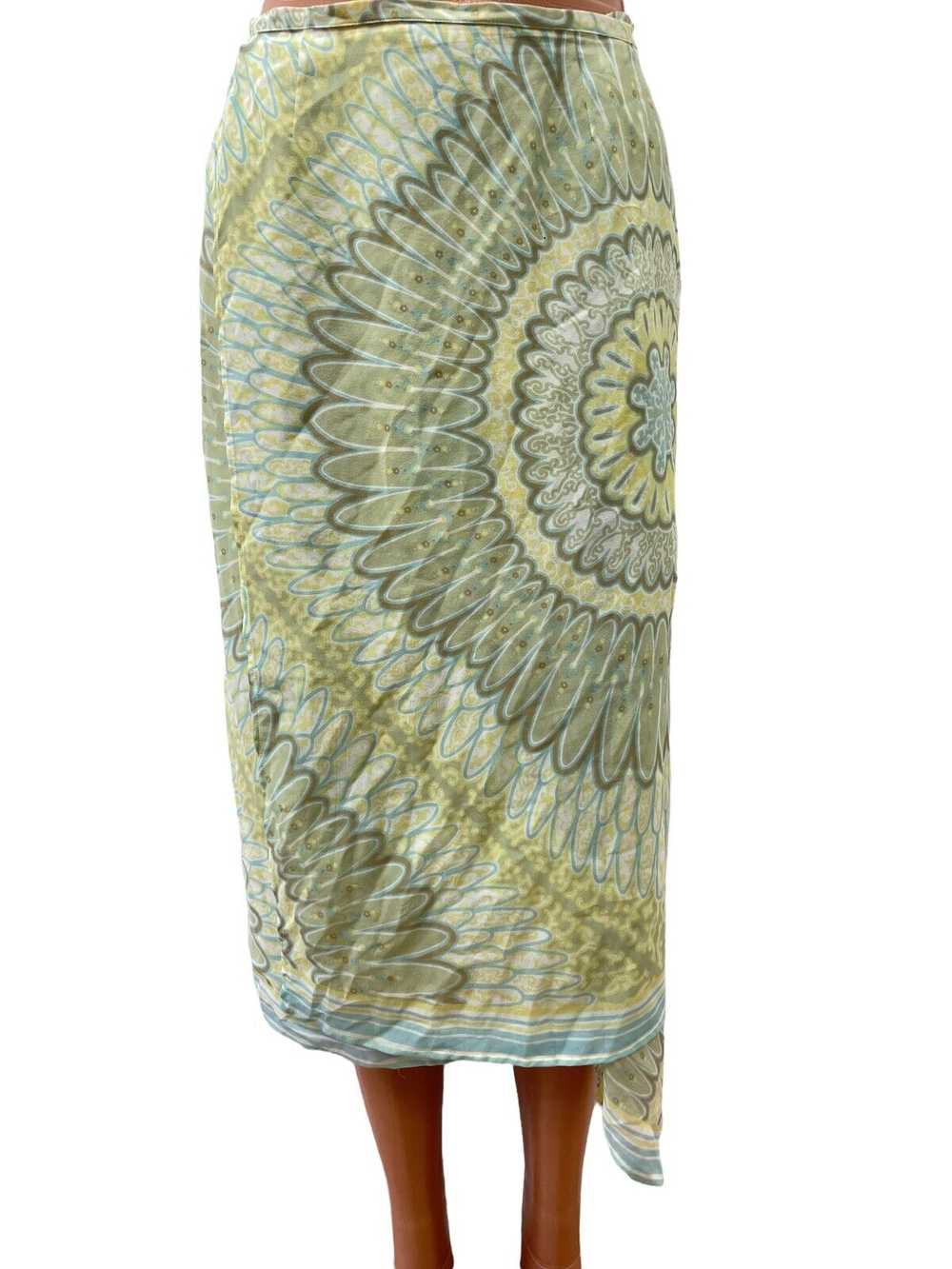 MAX MARA size DE 34 XS 100% SILK skirt Asymmetry … - image 5
