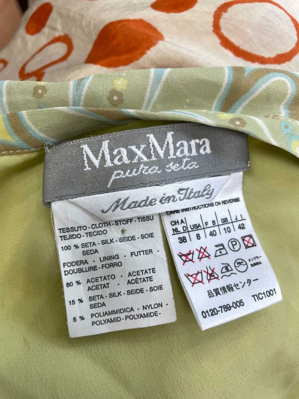 MAX MARA size DE 34 XS 100% SILK skirt Asymmetry … - image 6