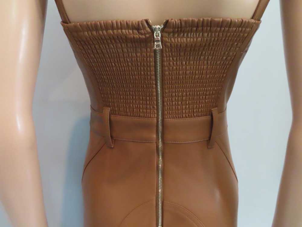 Alice + Olivia Camel Brown Linette Vegan Leather … - image 11