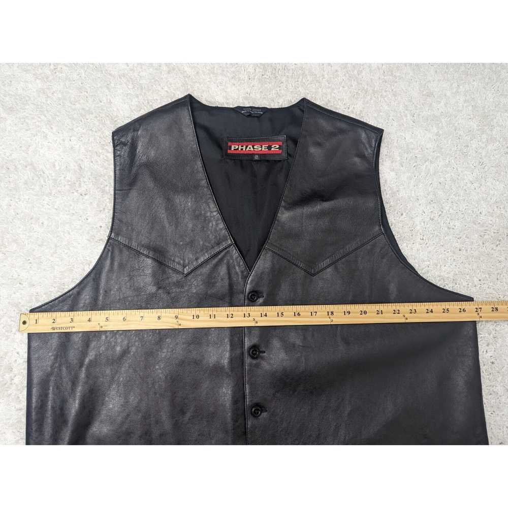 Phase 2 Genuine Leather Vest 2XL & Career Club Bu… - image 6