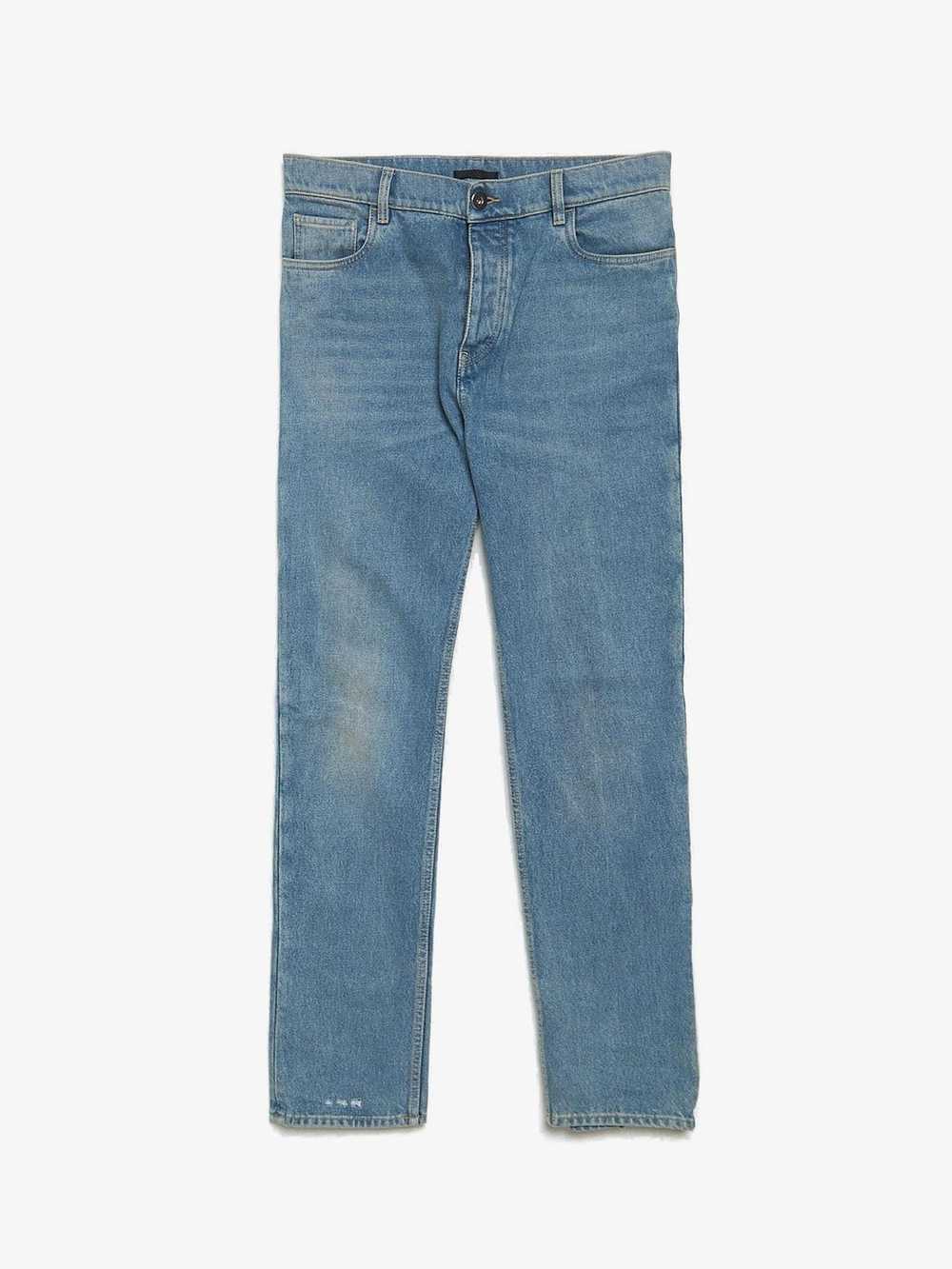 Prada Light Blue Washed Cotton Jeans - image 1