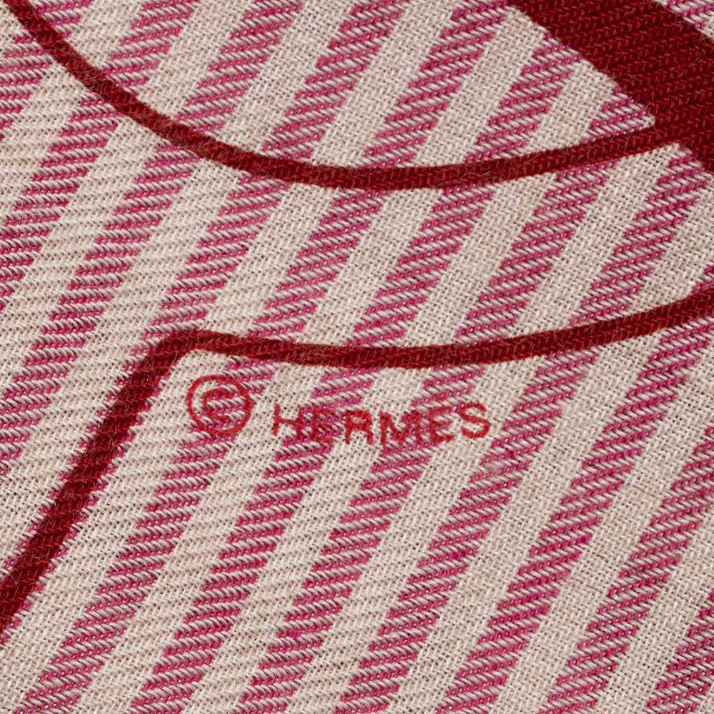 Hermes Cashmere Silk Panoplie Equestre 140cm Shawl - image 4