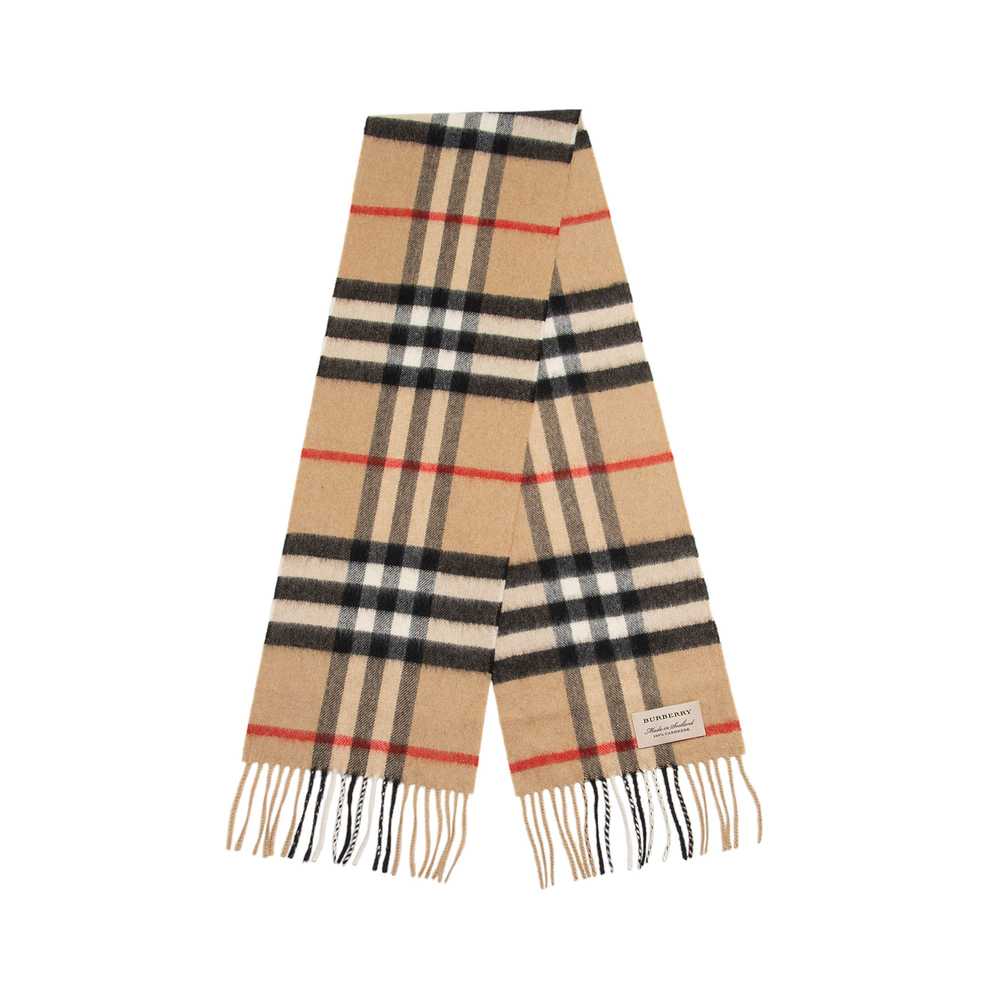 Burberry Cashmere Giant Check Small Scarf - image 1