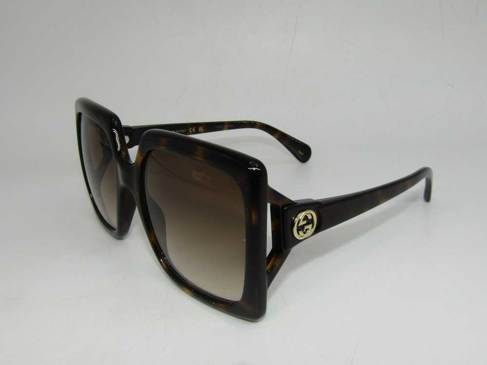 Gucci GG0876S Gradient Oversized Havana Sunglasse… - image 8