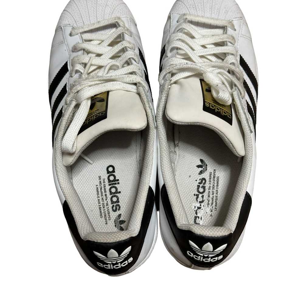 Mens Adidas Superstar White & Black Triple Stripe… - image 4