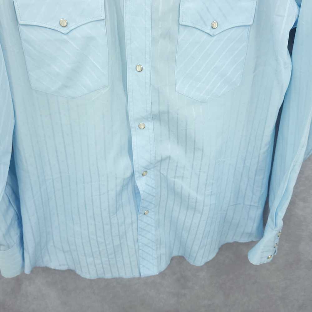 Wrangler Western Shirt Mens Large Stripe Pearl Sn… - image 2