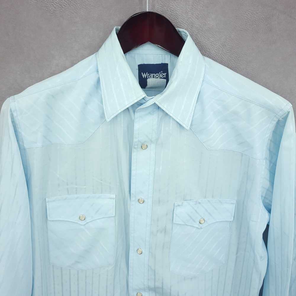 Wrangler Western Shirt Mens Large Stripe Pearl Sn… - image 4