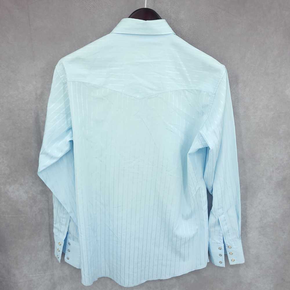 Wrangler Western Shirt Mens Large Stripe Pearl Sn… - image 7