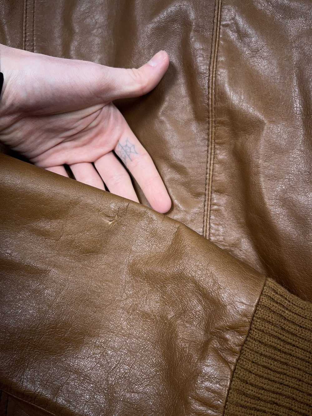 Avant Garde × Genuine Leather × Vintage ➕ brown b… - image 6