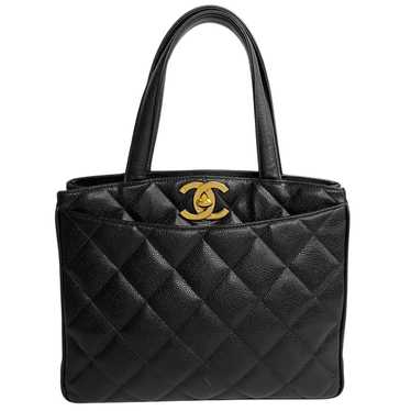 Chanel Logo Caviar Skin Matelasse Leather Genuine… - image 1