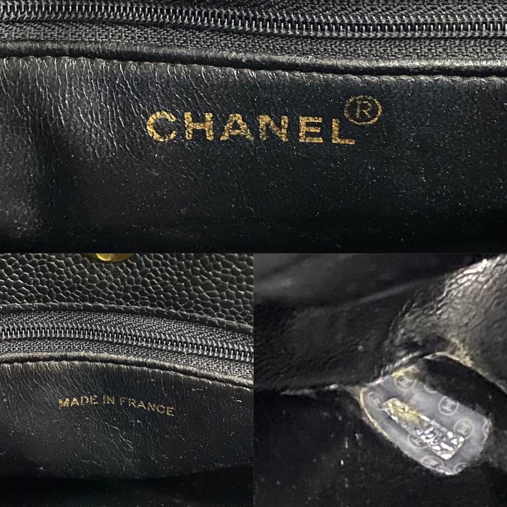 Chanel Logo Caviar Skin Matelasse Leather Genuine… - image 4