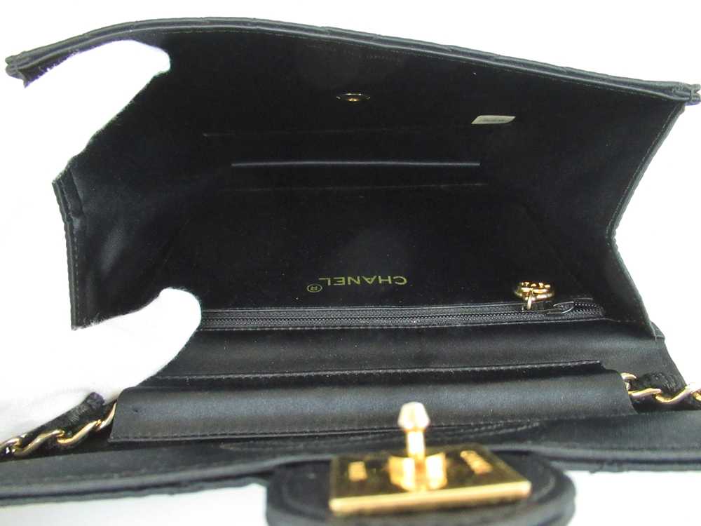 Chanel Cc Matelasse Silk Satin Chain Shoulder Bag… - image 8