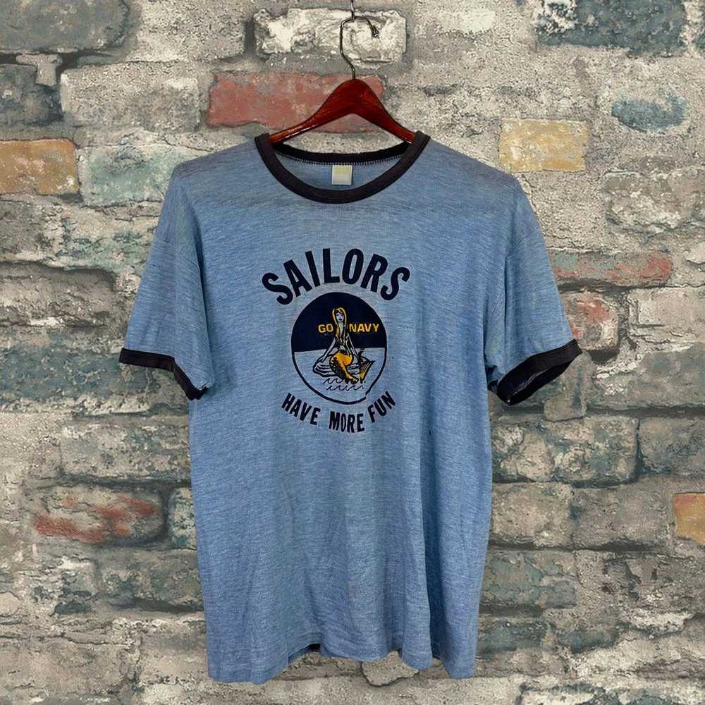 True Vintage US Navy Shirt Sailors Have More Fun … - image 1