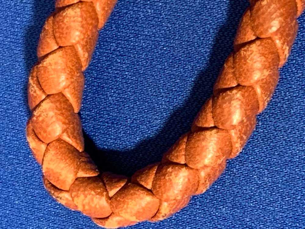BOTTEGA VENETA Genuine Calfskin Key Chain Brown L… - image 6