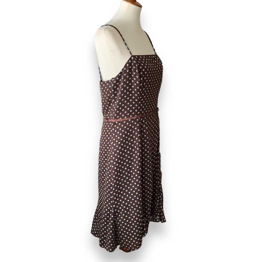 Brown Polka Dot cocktail Dress - image 5