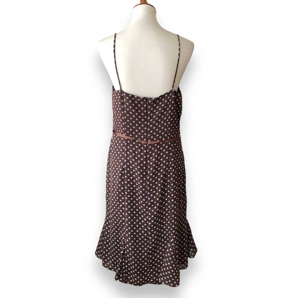 Brown Polka Dot cocktail Dress - image 6