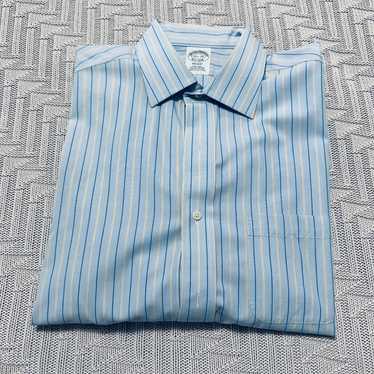 Brooks Brothers blue striped Regent button down