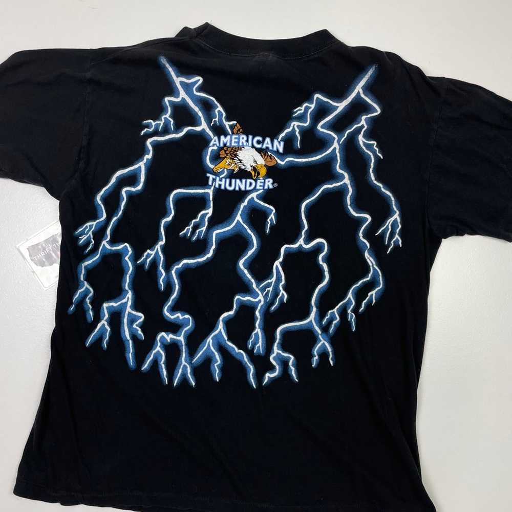 90s American Thunder All over print shirt - image 7