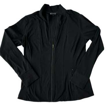 Athleta Black Full Zip Training Jacket XL Nylon S… - image 1
