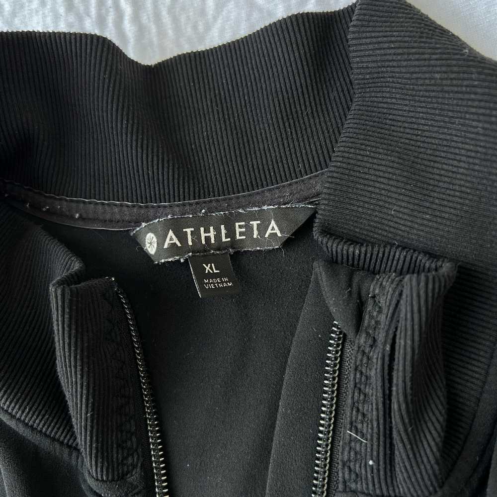 Athleta Black Full Zip Training Jacket XL Nylon S… - image 3